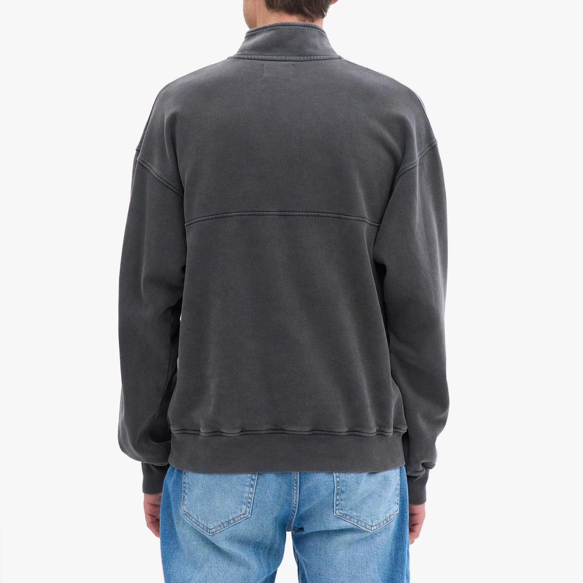 Organic Quarter Zip - Faded Black - Image 4