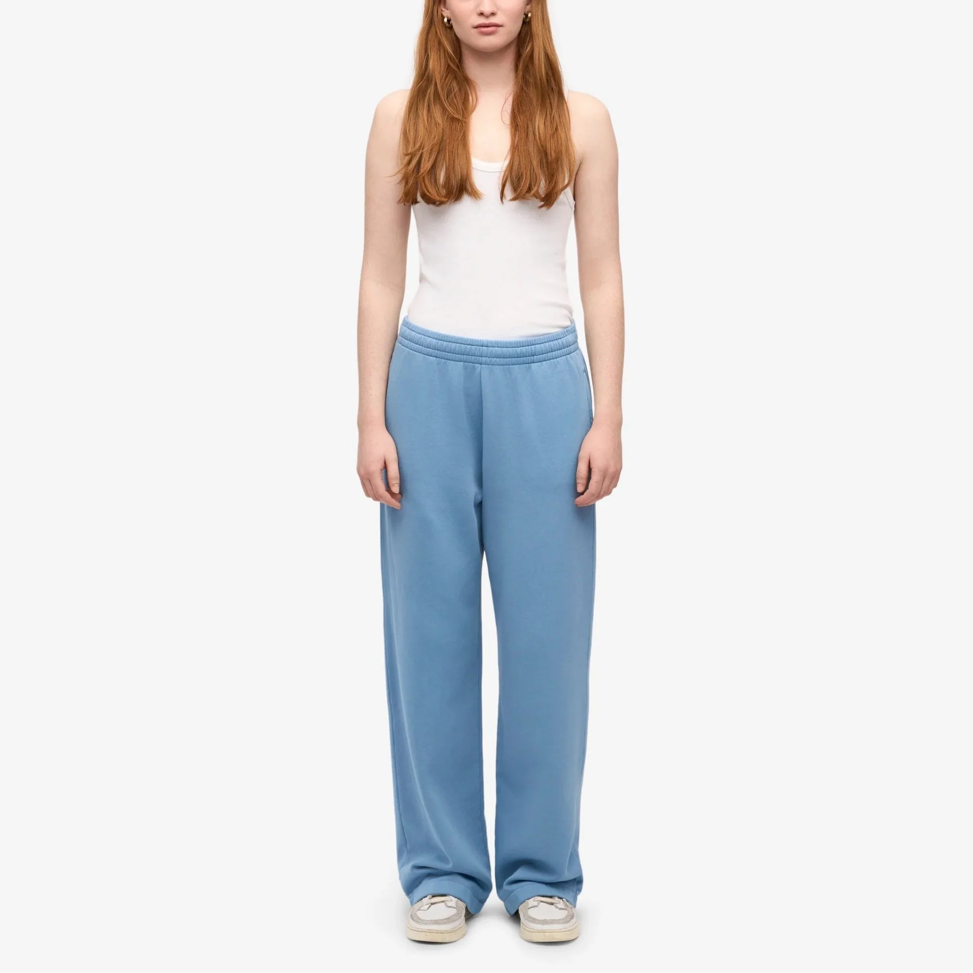 Organic Straight Leg Sweatpants - Seaside Blue - Image 5
