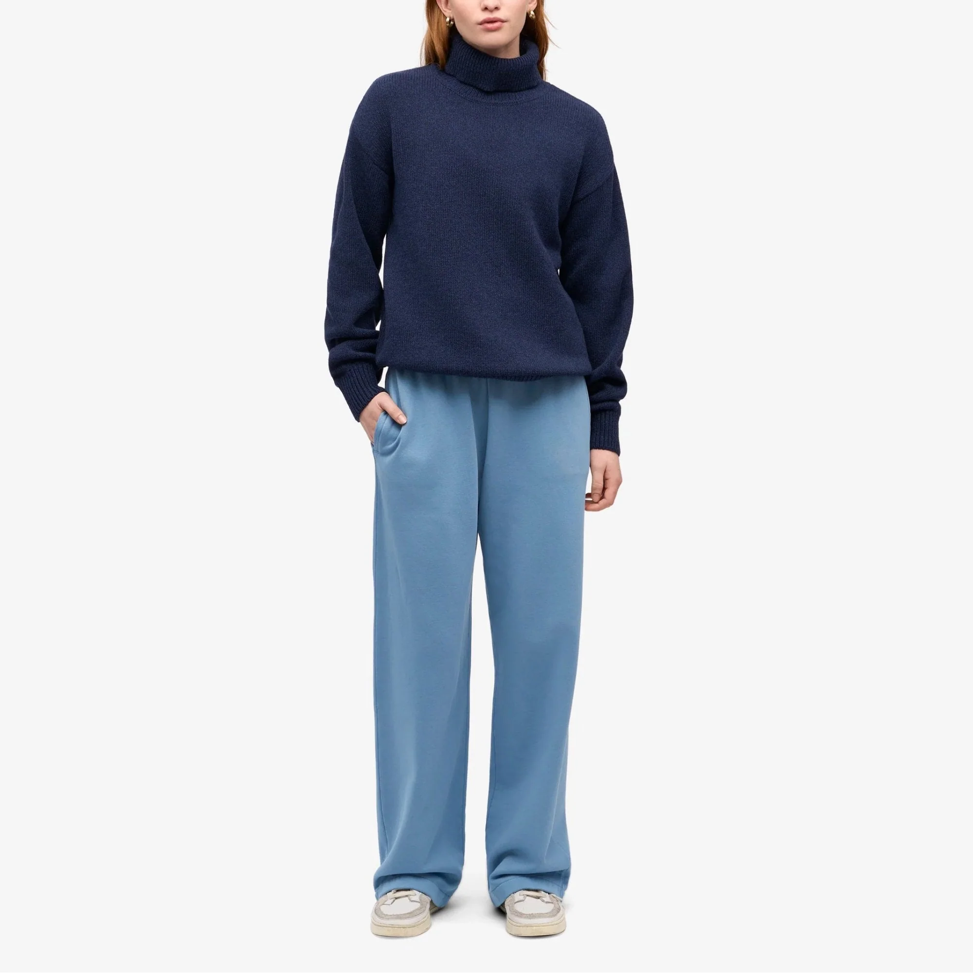 Organic Straight Leg Sweatpants - Seaside Blue - Image 6