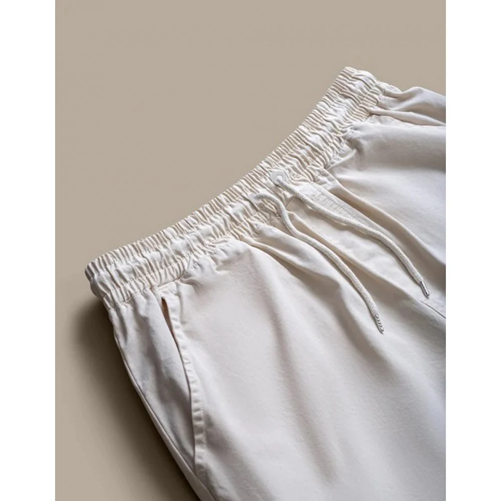 Organic Twill Shorts - Ivory White - Image 3
