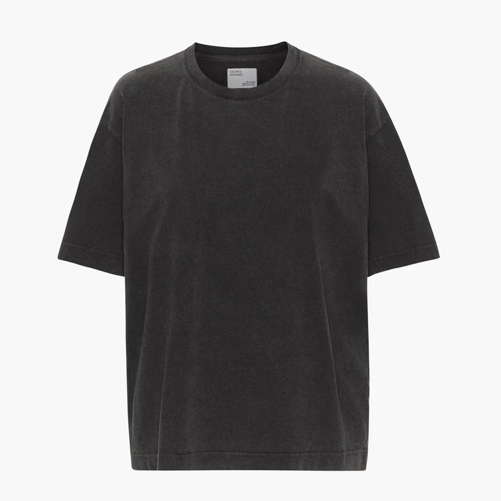 Oversized Organic Tee - Faded Black