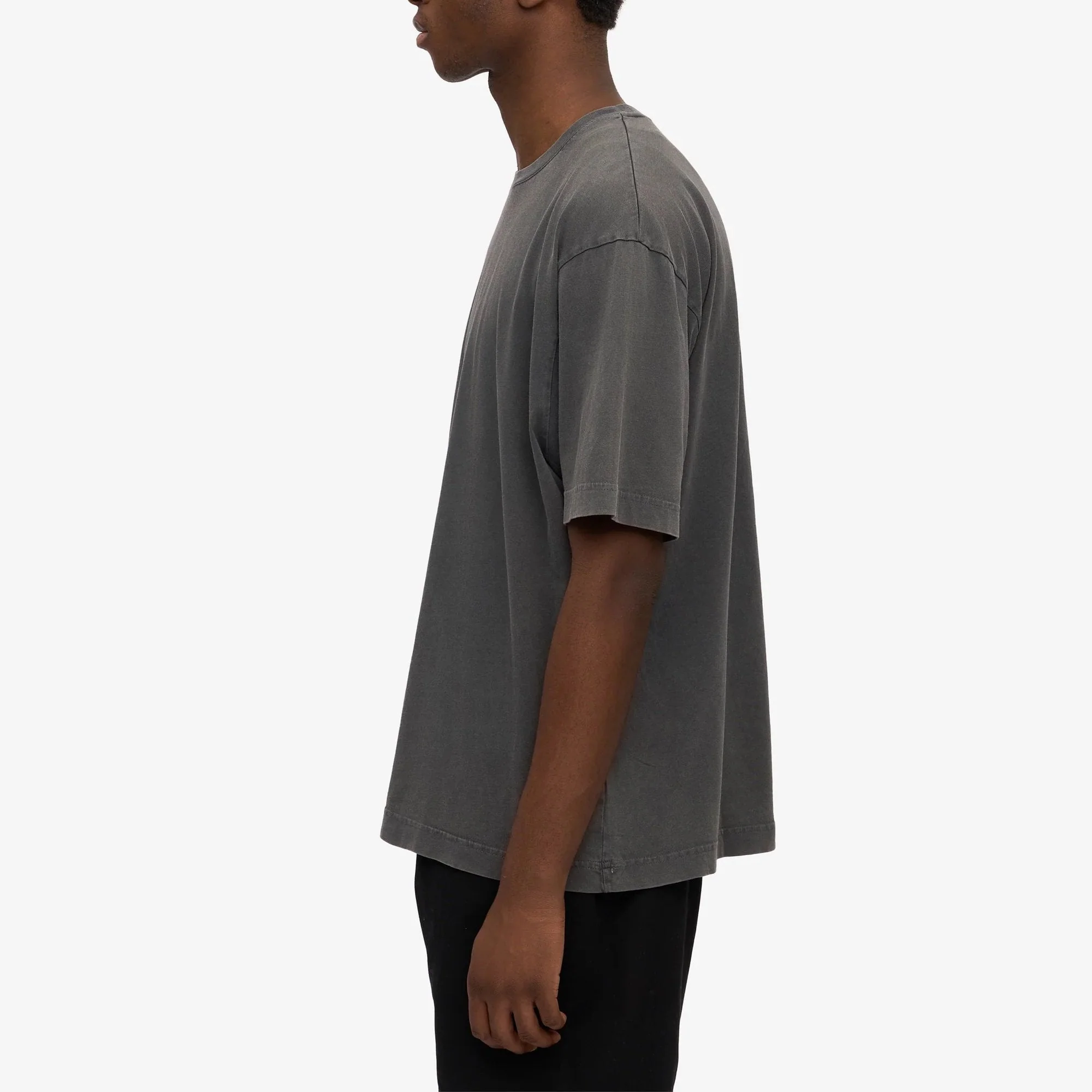 Oversized Organic Tee - Faded Black - Image 3