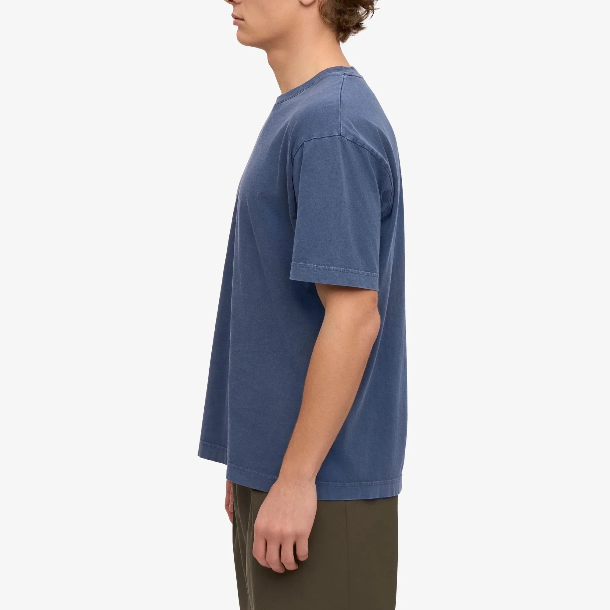 Oversized Organic T-Shirt - Neptune Blue - Image 3