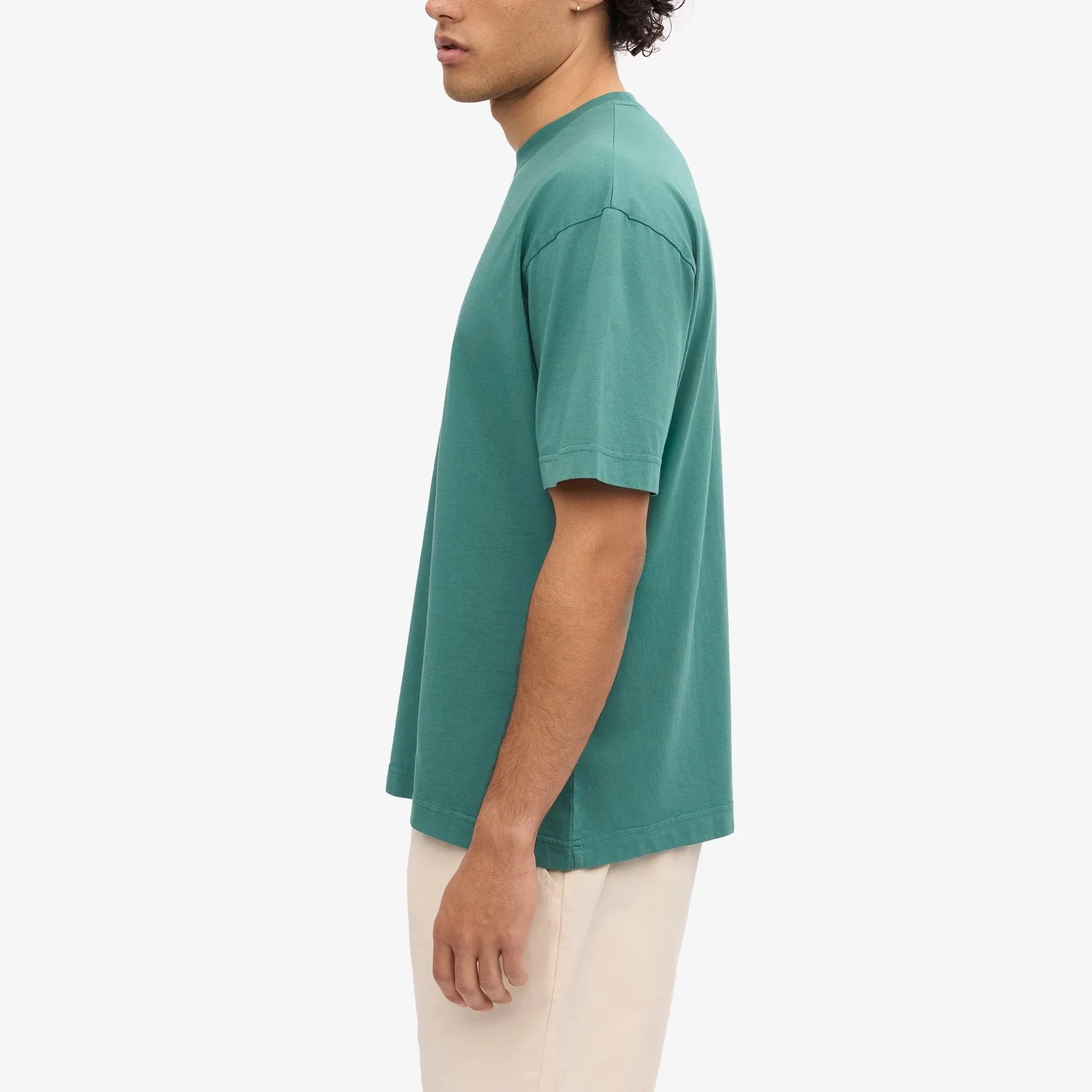Oversized Organic Tee - Pine Green - Image 3