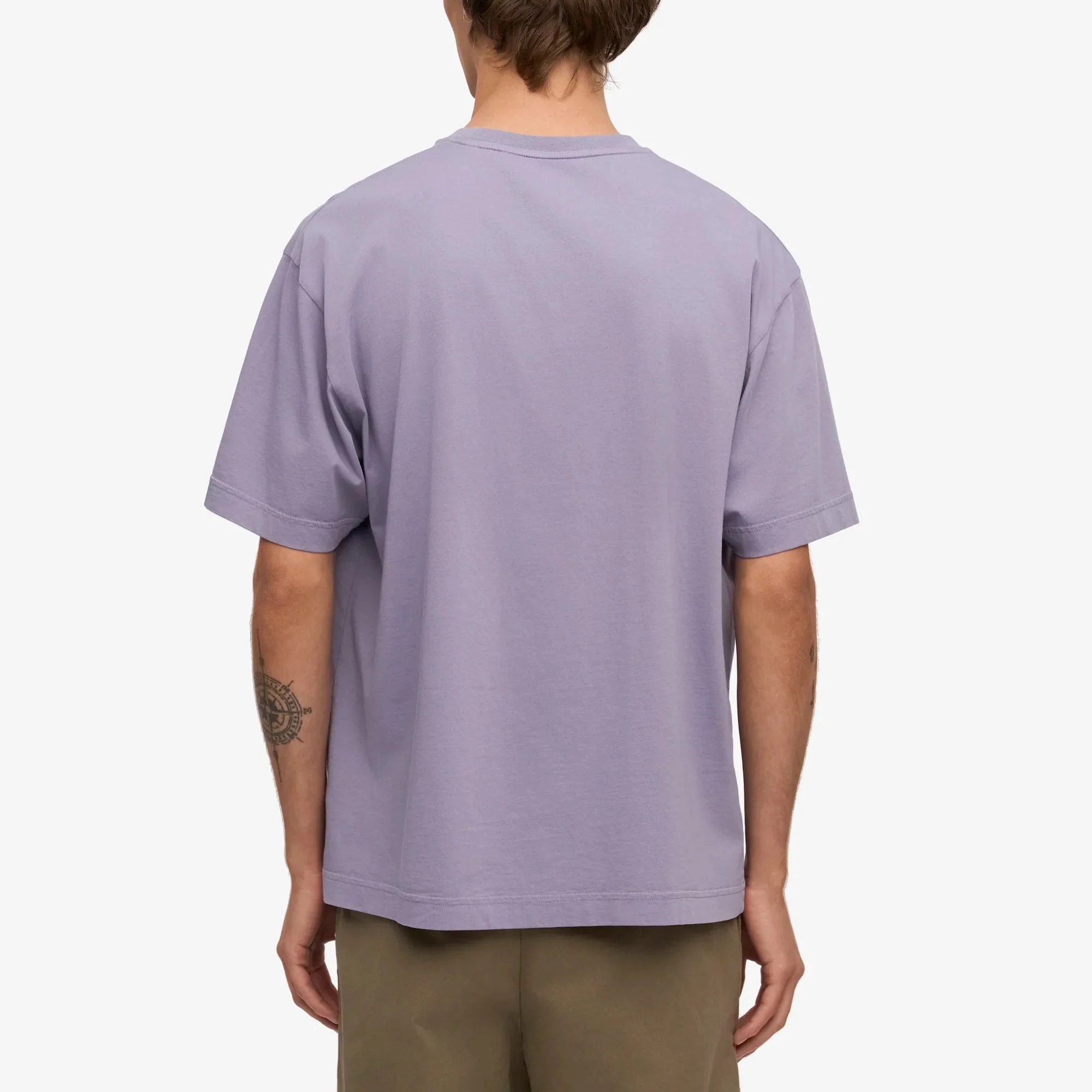 Oversized Organic T-Shirt - Purple Jade - Image 4
