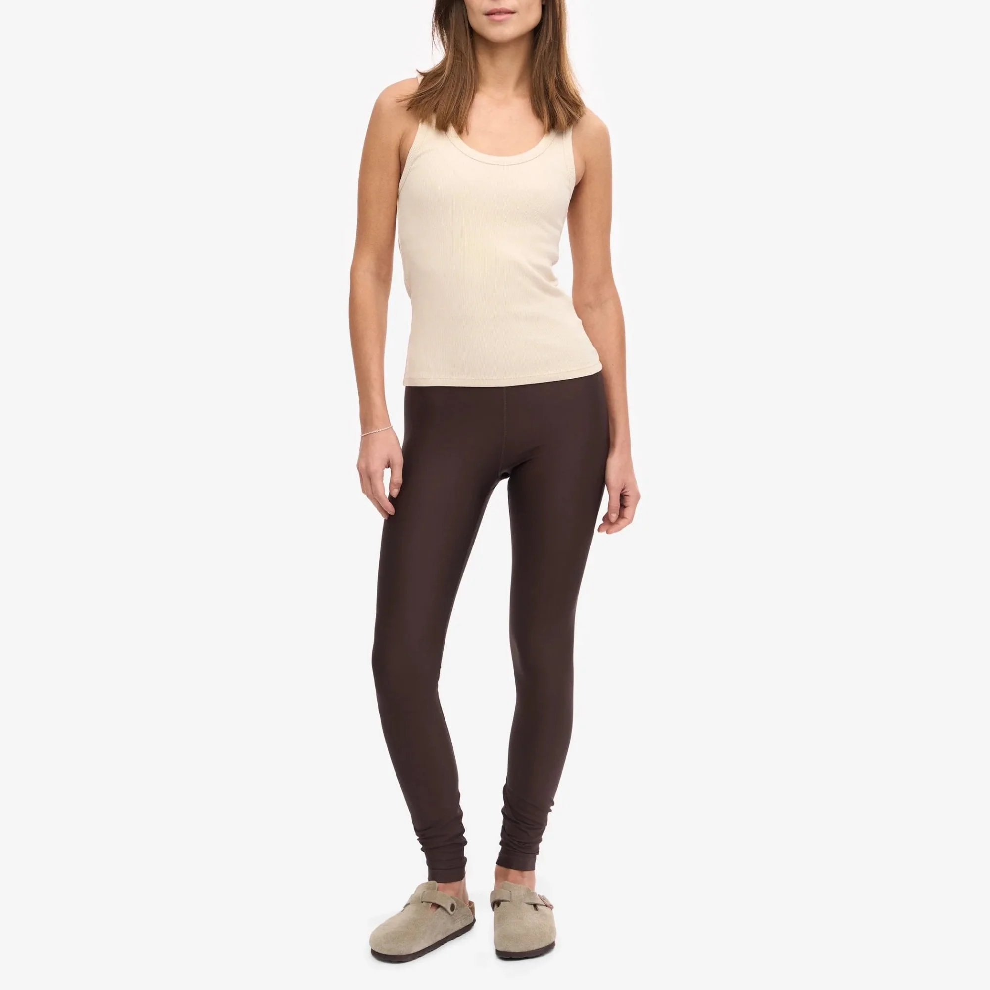Women's Organic Rib Tank Top - Ivory White - Image 6