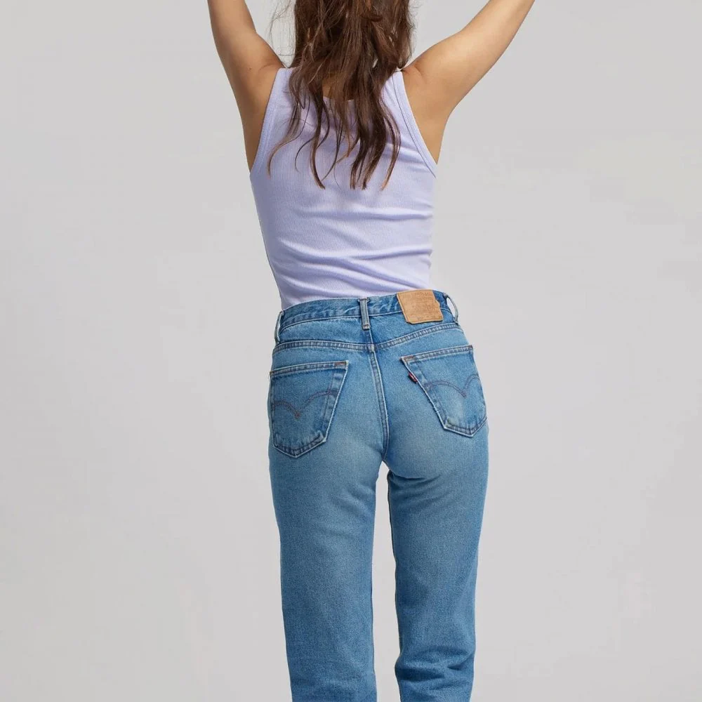 Women's Organic Rib Tank Top - Soft Lavender - Image 4