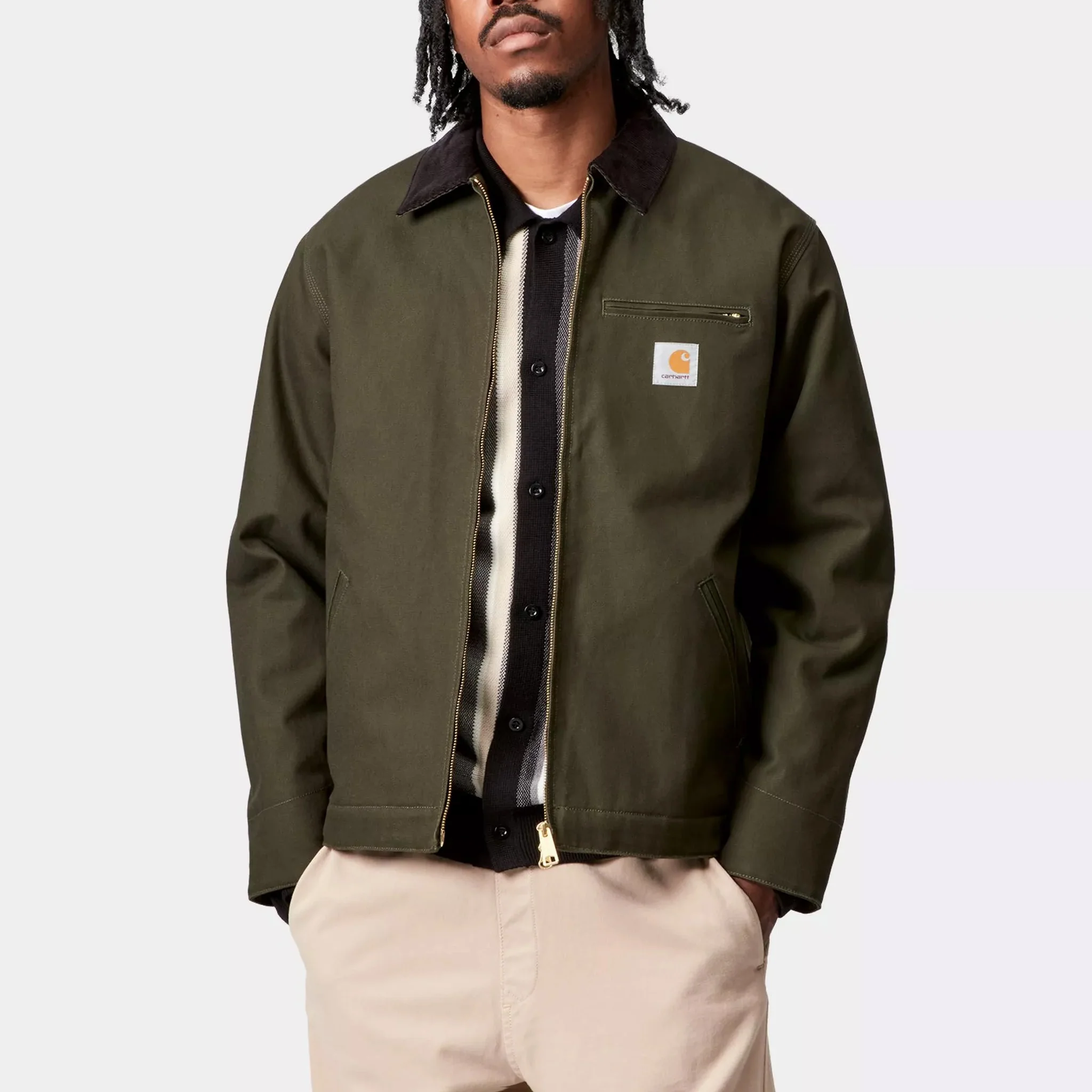 Detroit Jacket (Winter) - Olive / Black (Rigid) - Image 6
