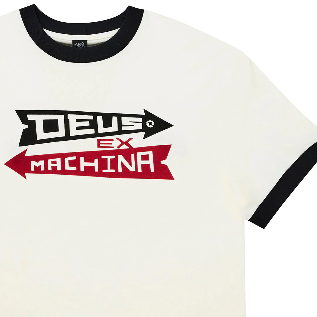 Arrows Ringer Tee - Pristine White - Image 3