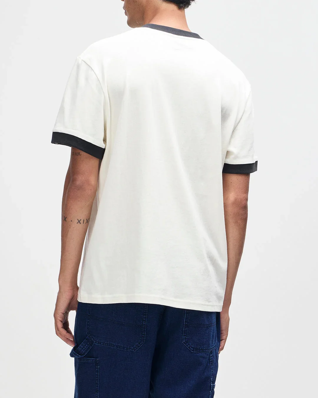 Arrows Ringer Tee - Pristine White - Image 5