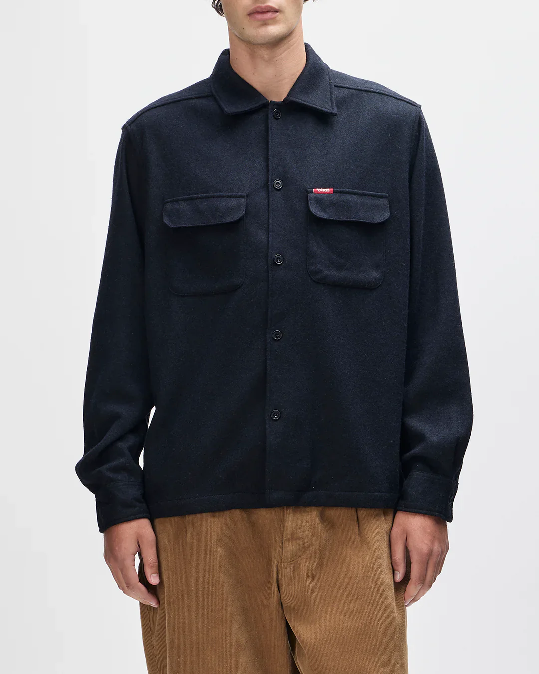 Clayton Wool Shirt - Black - Image 3