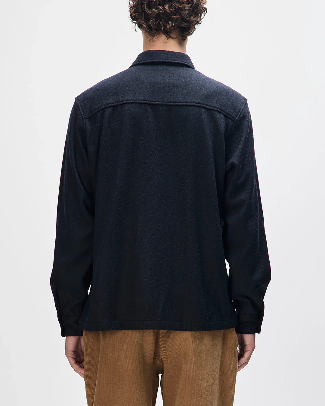 Clayton Wool Shirt - Black - Image 6