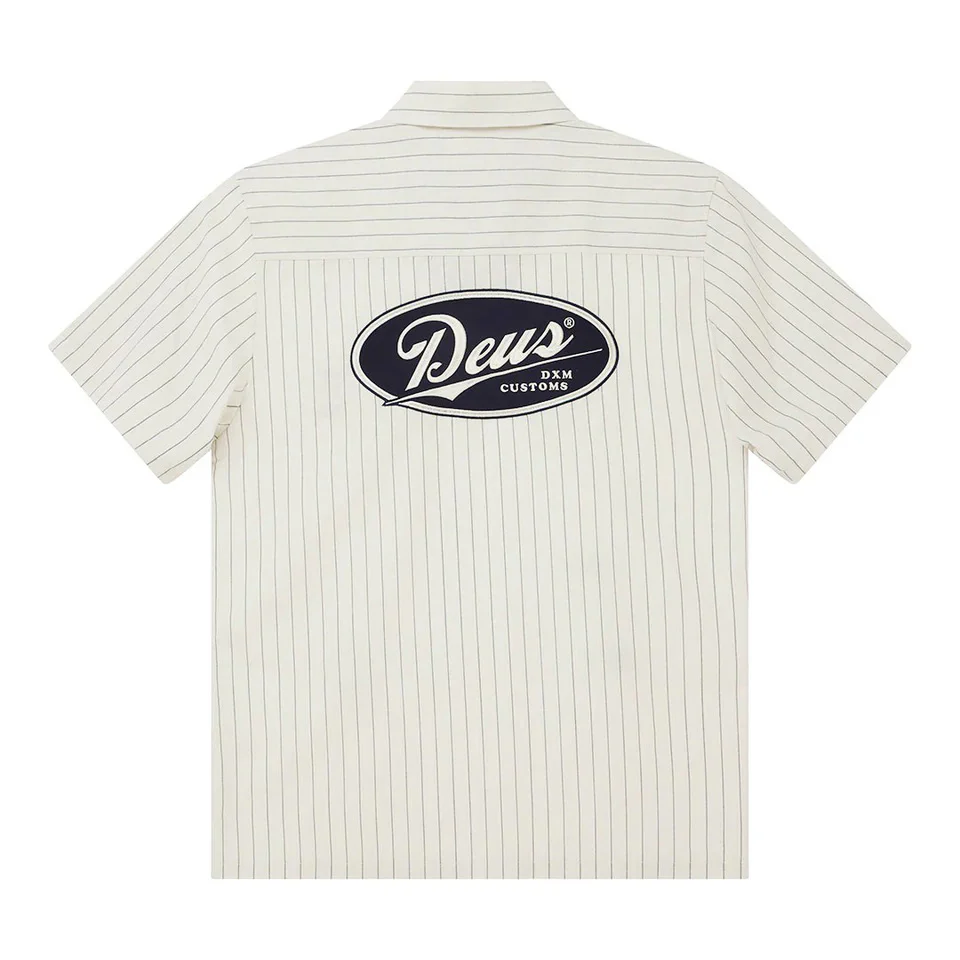 Forecourt Stripe Shirt - Dirty White - Image 2