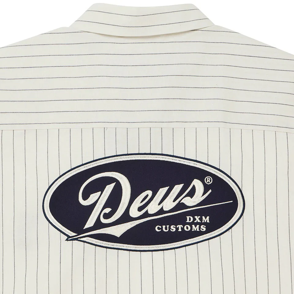 Forecourt Stripe Shirt - Dirty White - Image 4
