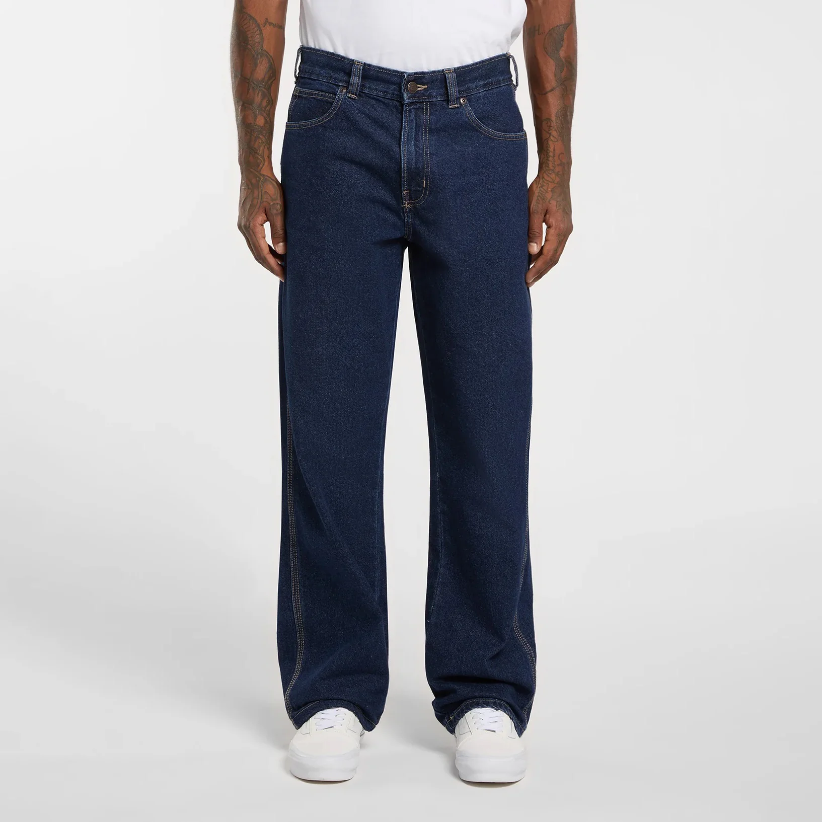 954 Relaxed Straight Work Jeans - Dark Indigo - Image 3