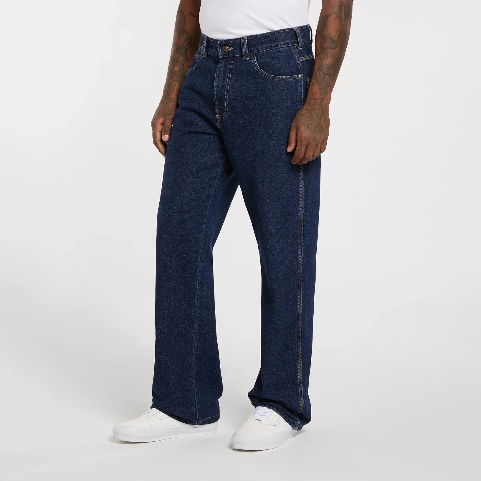954 Relaxed Straight Work Jeans - Dark Indigo - Image 5