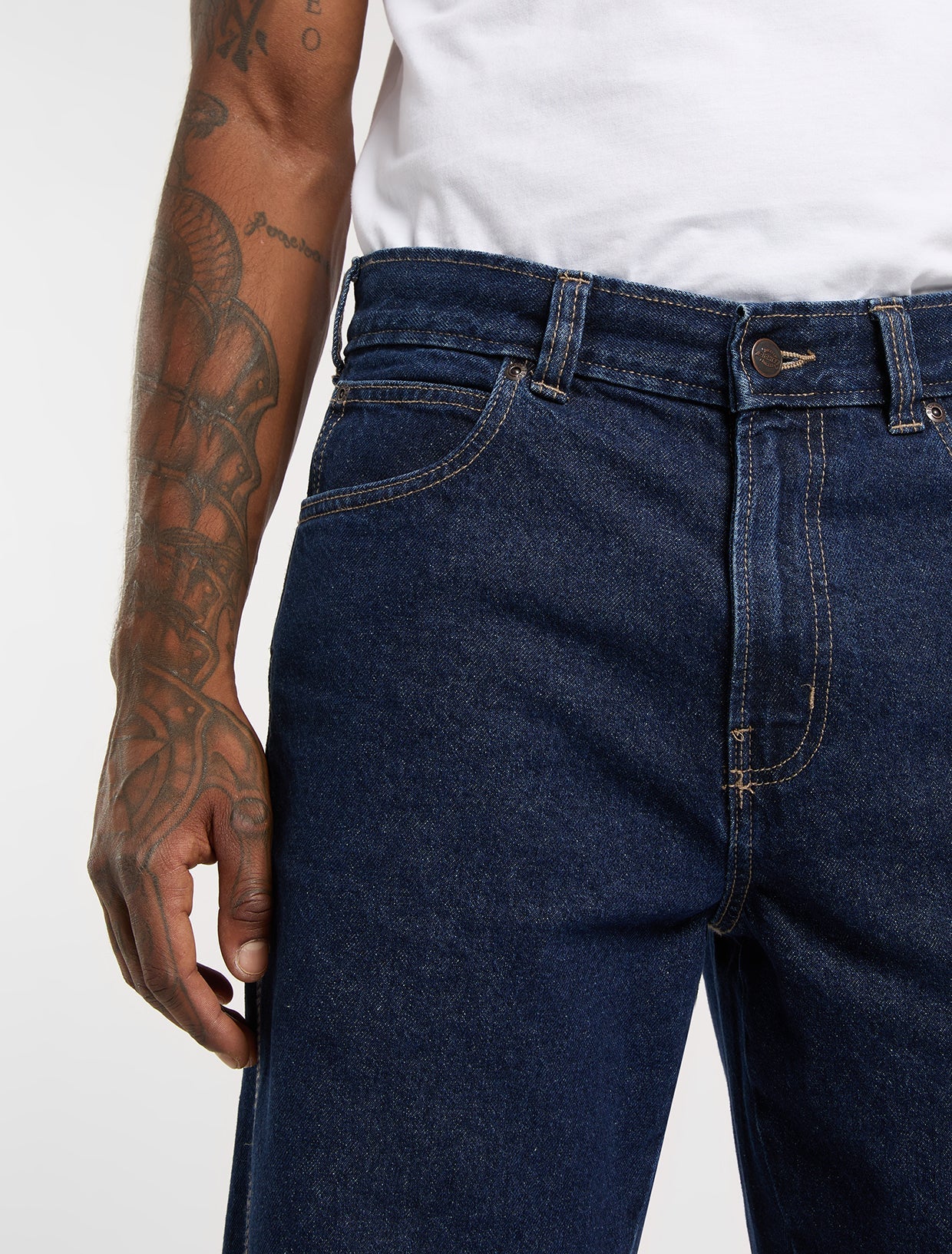 954 Relaxed Straight Work Jeans - Dark Indigo - Image 6