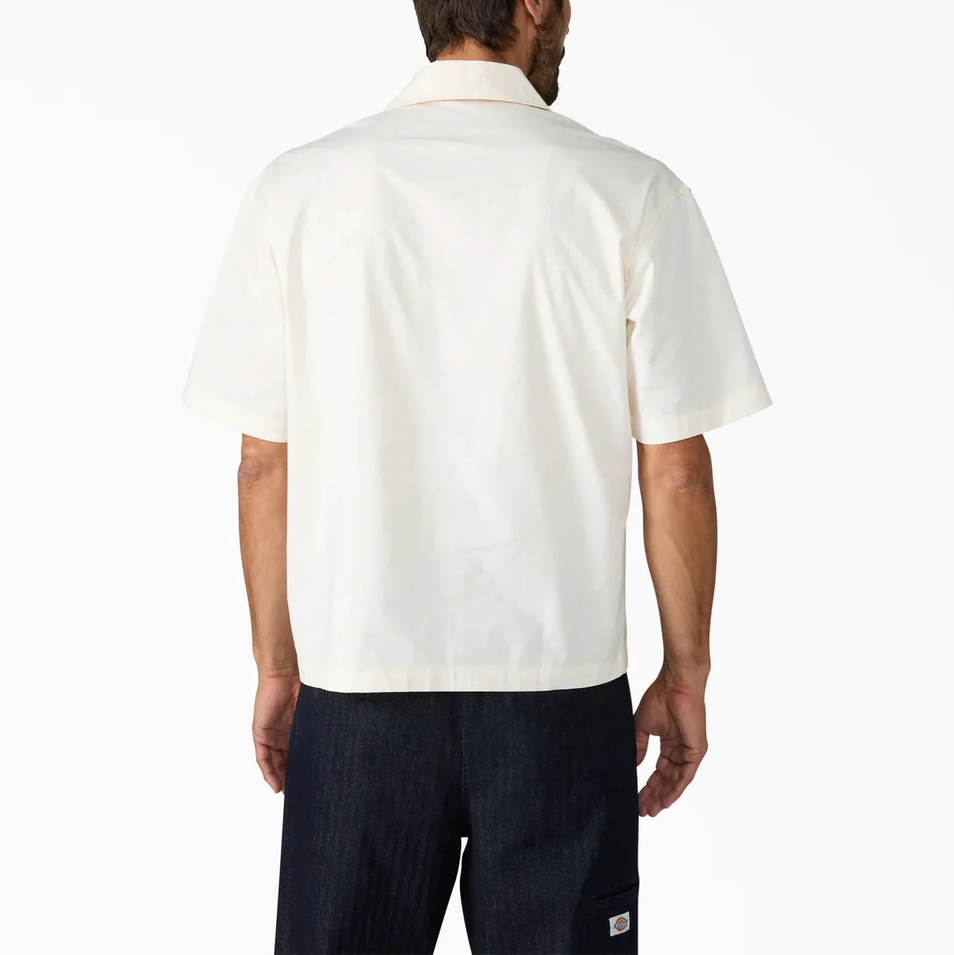 Cadiz Quarter Zip SS Shirt - Egret - Image 2