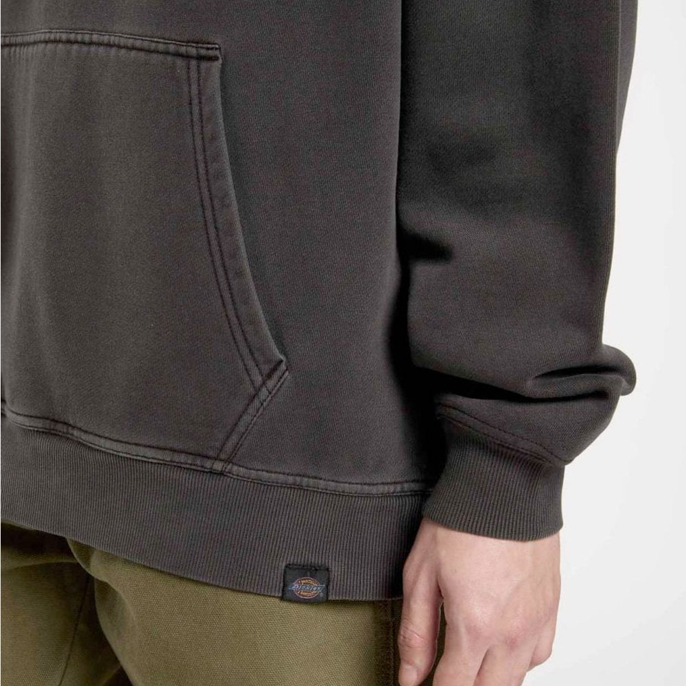 Christiana Garment Dyed Hoodie - Black - Image 6