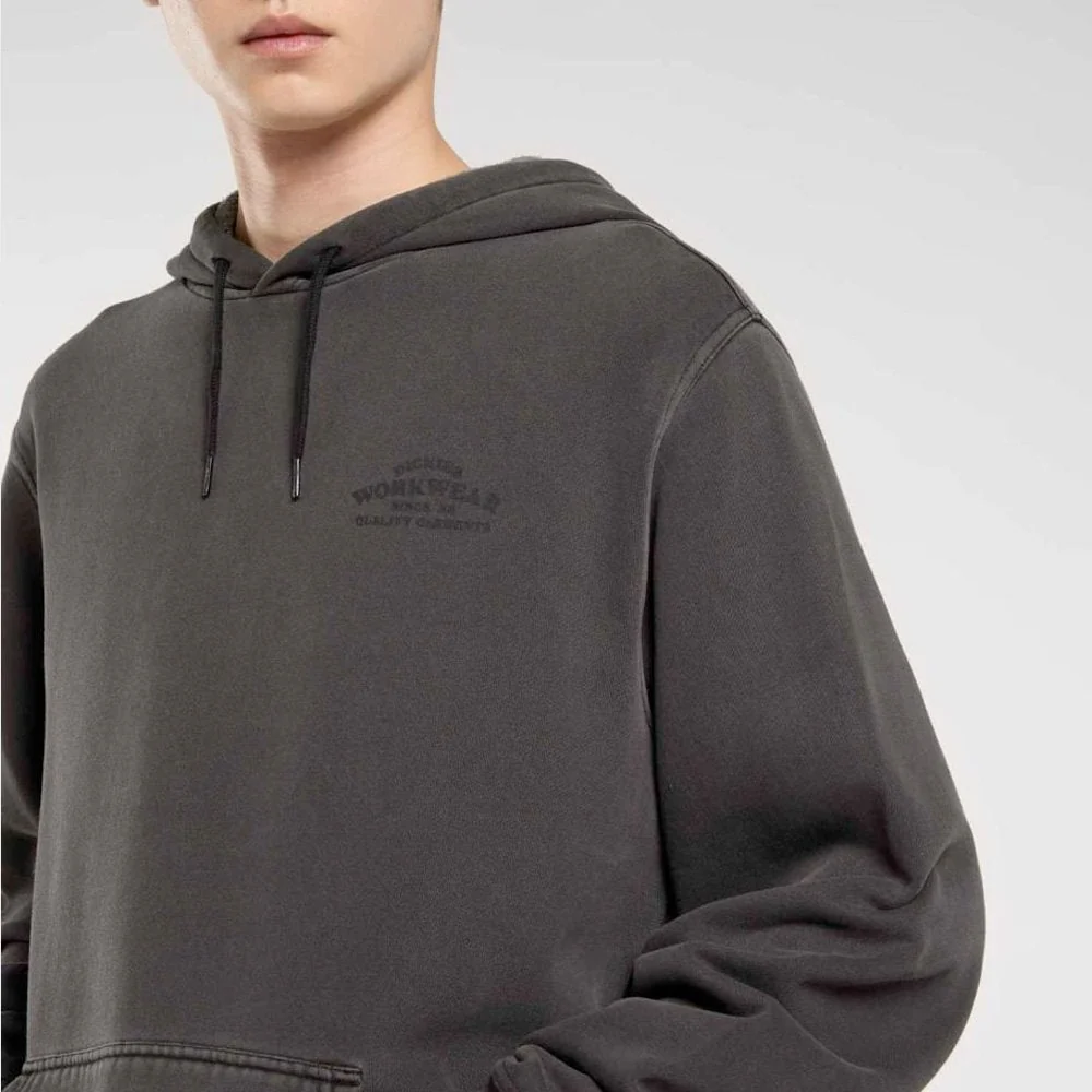 Christiana Garment Dyed Hoodie - Black - Image 7