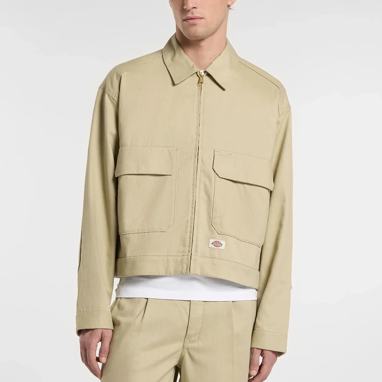 Hemp Twill Trucker Jacket - Eucalyptus - Image 3