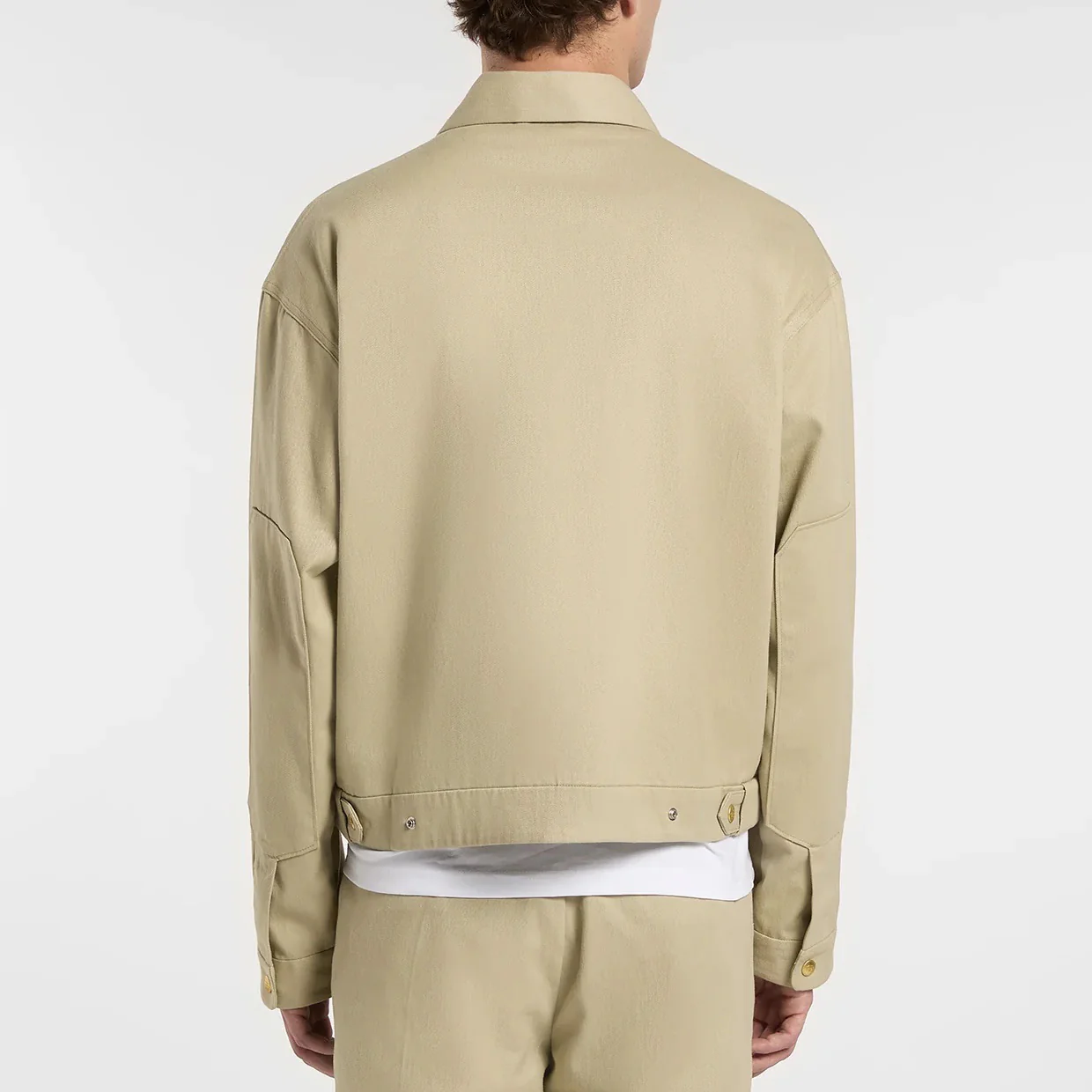 Hemp Twill Trucker Jacket - Eucalyptus - Image 4