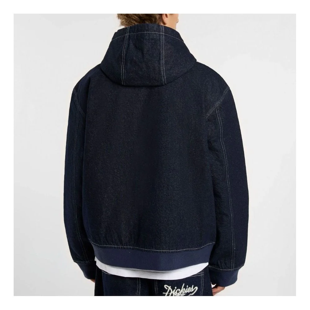Dickies Hooded Denim Jacket - Blue Rinsed - Image 3
