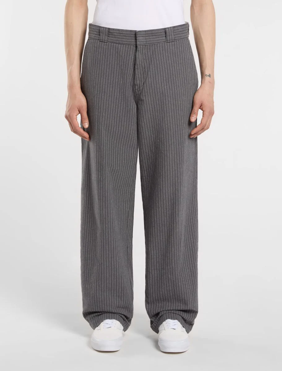Lima Pinstripe Pant - Charcoal - Image 3