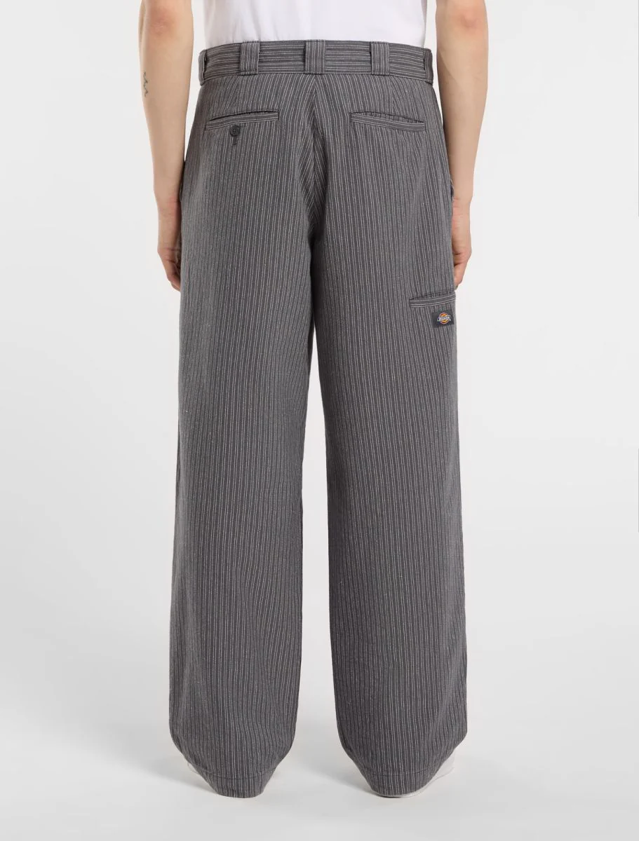 Lima Pinstripe Pant - Charcoal - Image 4