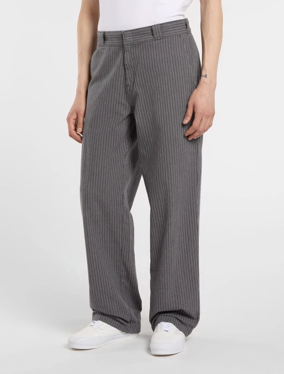 Lima Pinstripe Pant - Charcoal - Image 5