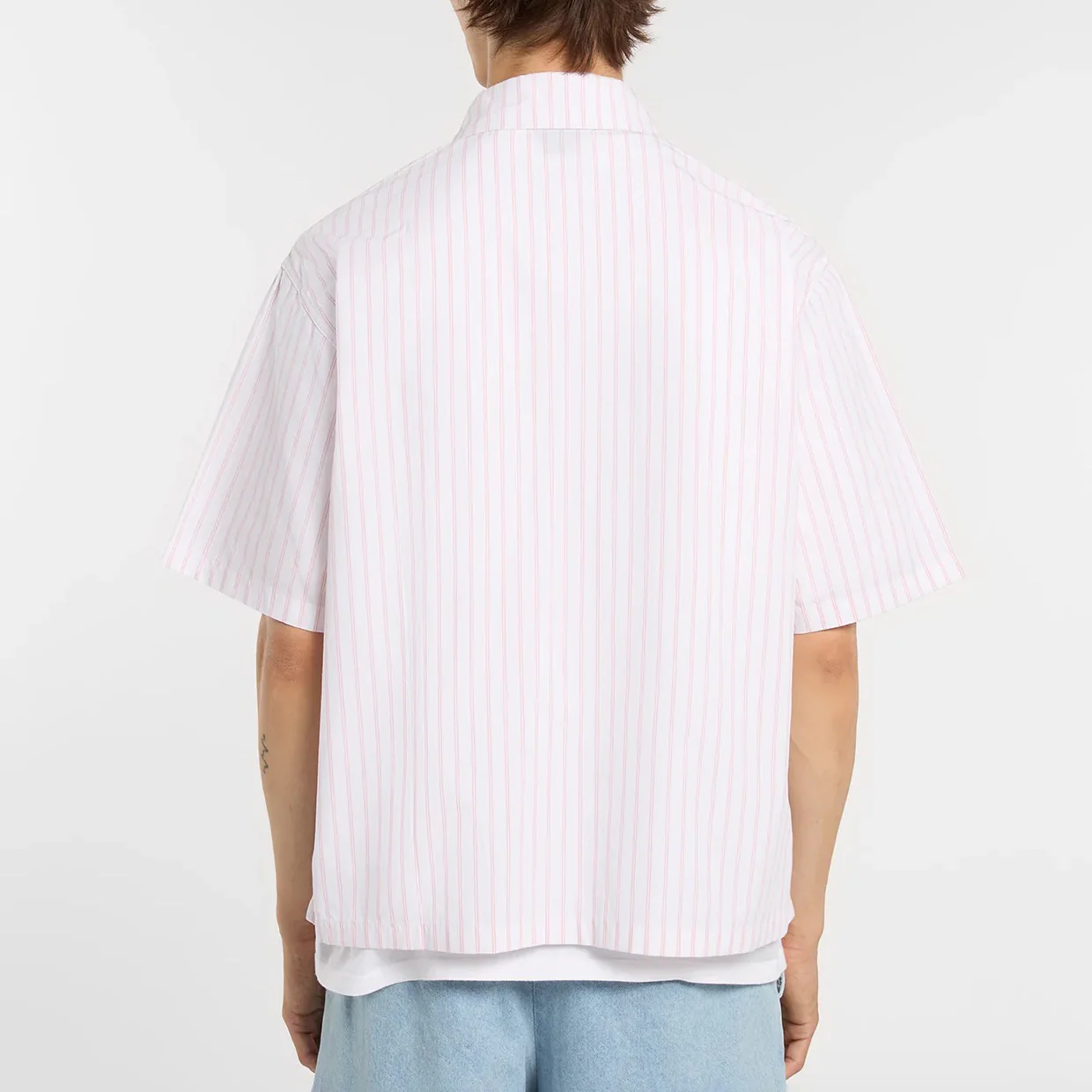 Venedocia Stripe SS Shirt - White - Image 4