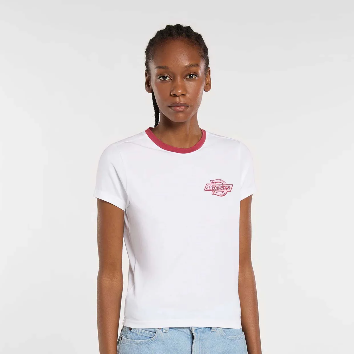 W' Plainville Ringer Tee - White - Image 3