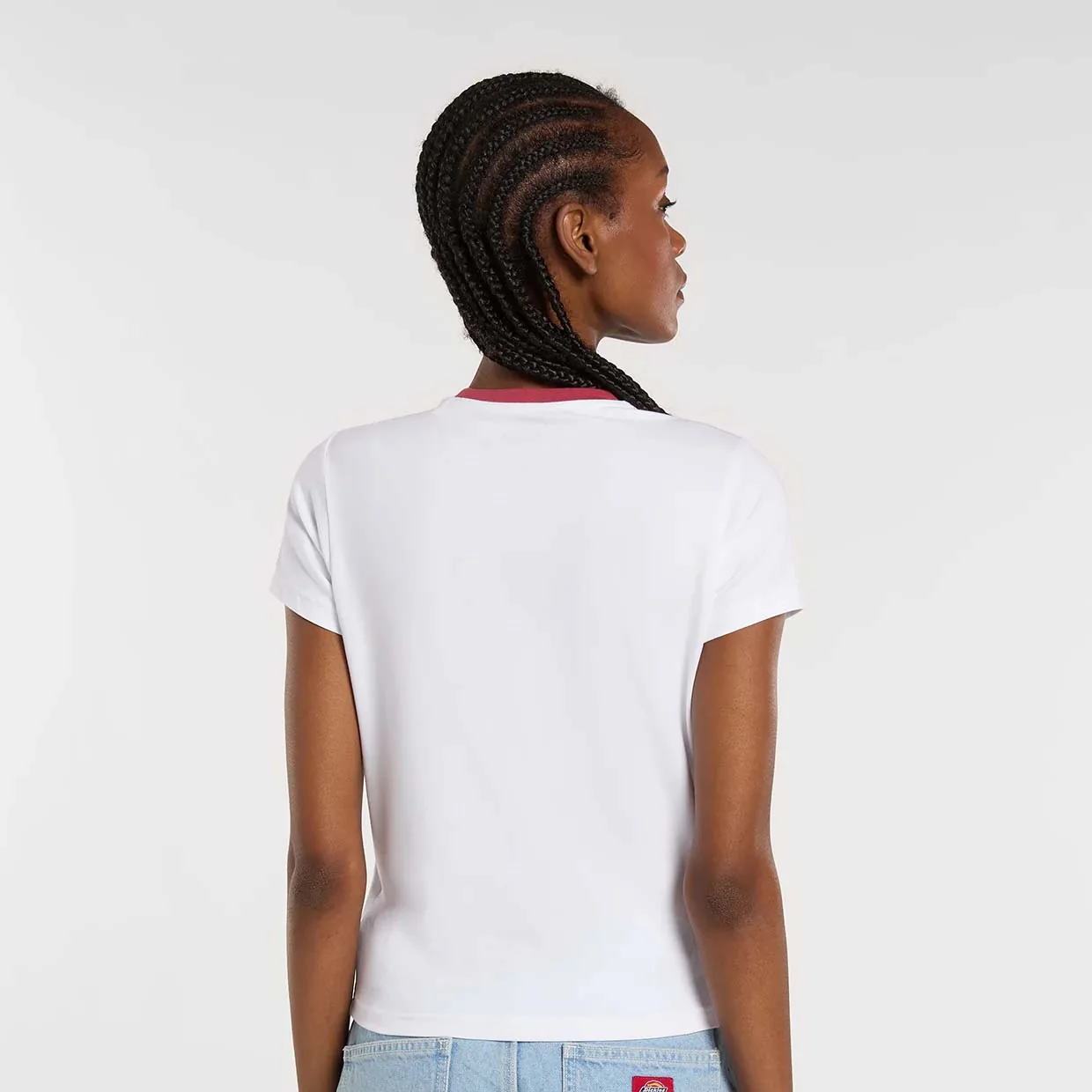 W' Plainville Ringer Tee - White - Image 4