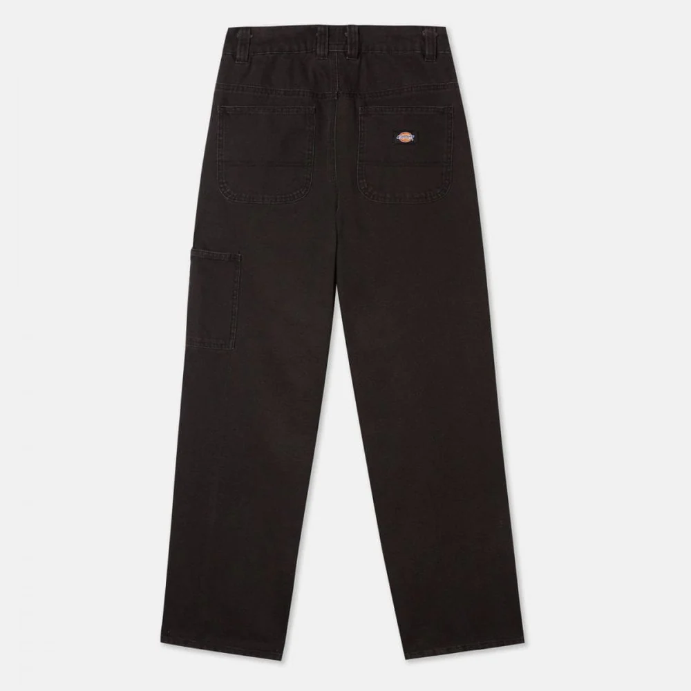 W' Duck Canvas Carpenter Pant - Stone Washed Black - Image 2
