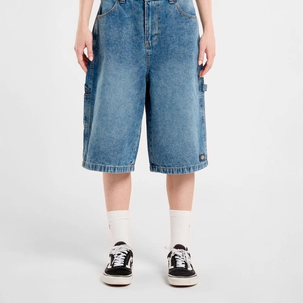 Women's Denim Carpenter Jorts - Image 3