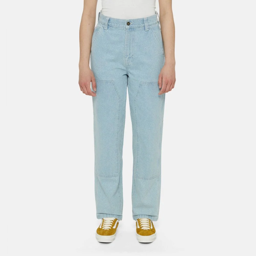 W' Madison Double Knee Denim Pant - Vintage Blue - Image 2