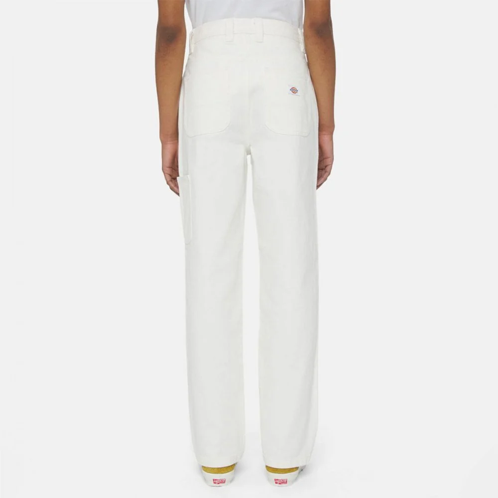 W' Madison Double Knee Denim Pant - White - Image 4
