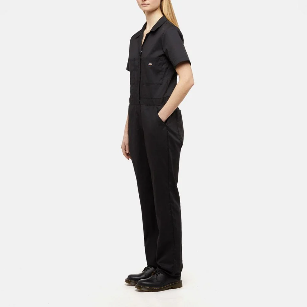 W' Short Sleeve Coverall - Black - Image 3