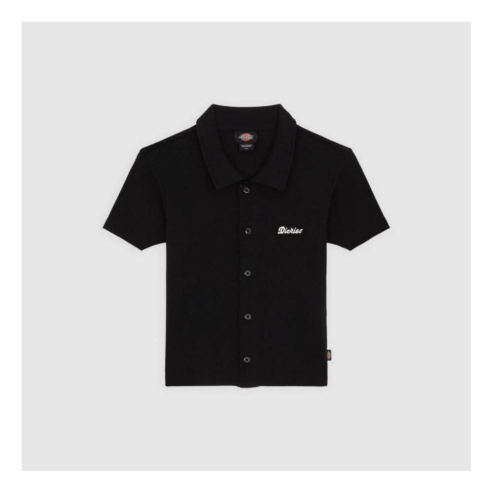 Women's Tallasse Button Up Polo Shirt - Black