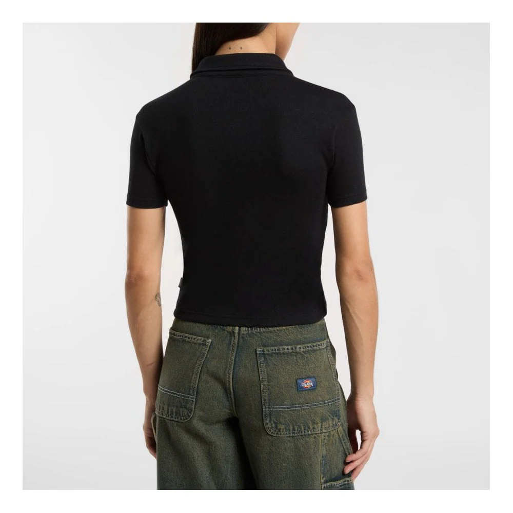 Women's Tallasse Button Up Polo Shirt - Black - Image 3