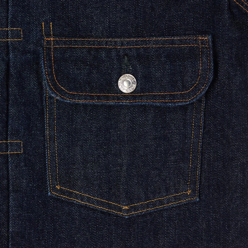Denim Jacket - 14oz Denim Red Selvage - Blue Rinsed - Image 5