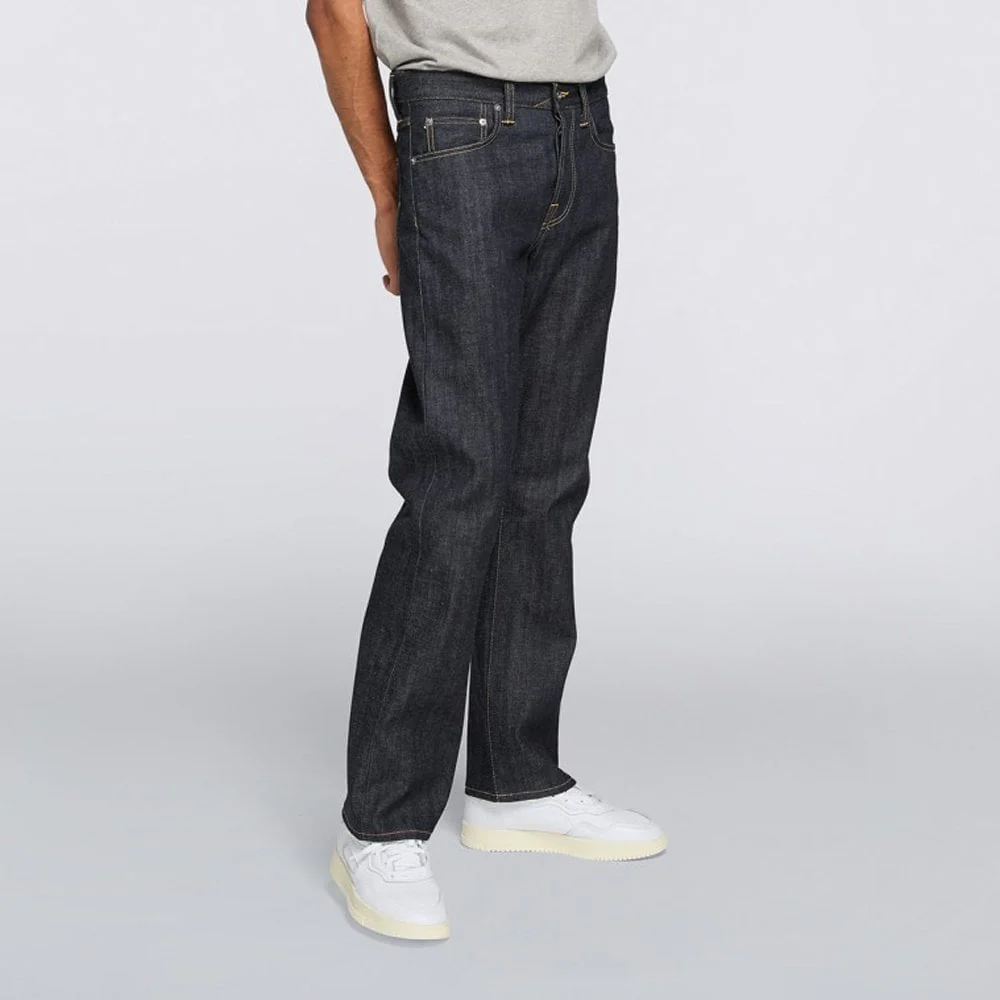 ED-39 Regular Loose Jeans Red Listed Selvage Denim - 14oz Unwashed - Image 3