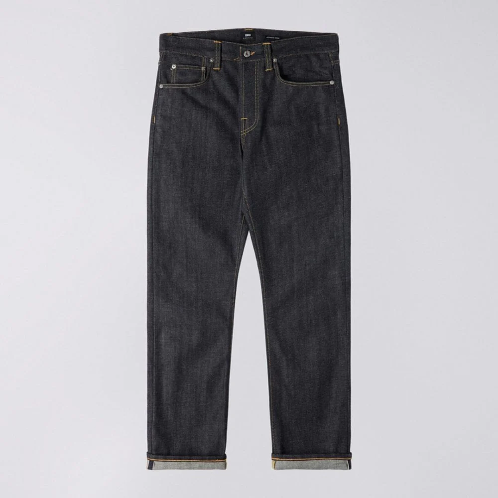 ED-39 Regular Loose Jeans Red Listed Selvage Denim - 14oz Unwashed - Image 4