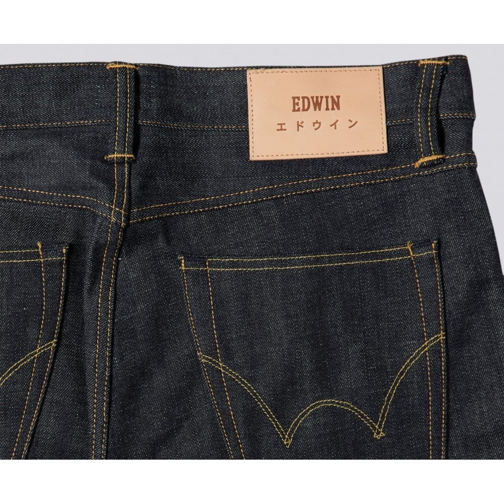 ED-39 Regular Loose Jeans Red Listed Selvage Denim - 14oz Unwashed - Image 7