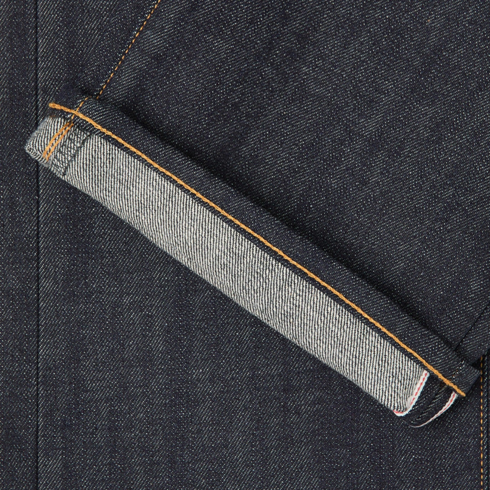 ED-47 Regular Straight Jeans, Red Selvage 14oz - Blue Unwashed - Image 5