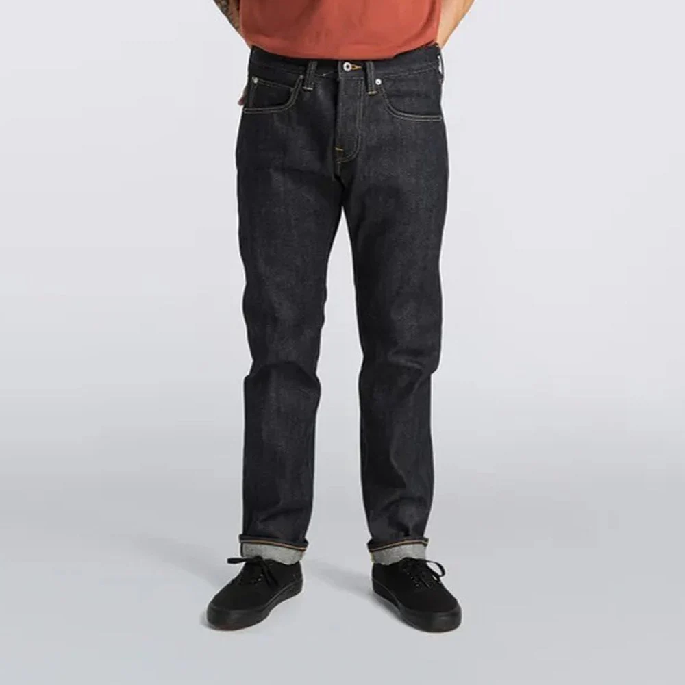 ED-55 Regular Tapered Jeans Red Listed Selvage Denim 14oz - Image 10