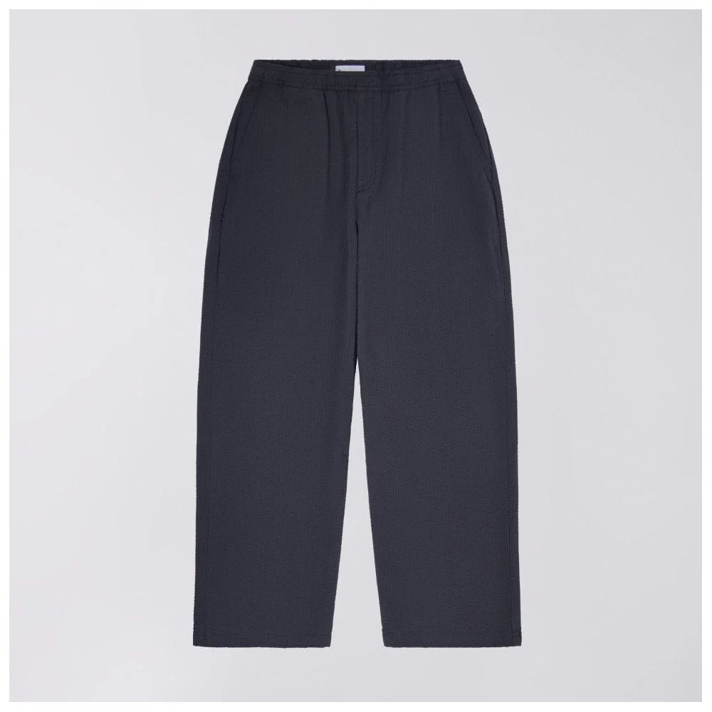 Edison Pant, Swollen Seersucker - Dark Grey (Garment Washed)