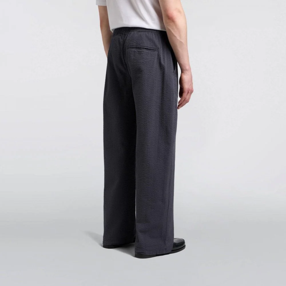 Edison Pant, Swollen Seersucker - Dark Grey (Garment Washed) - Image 3