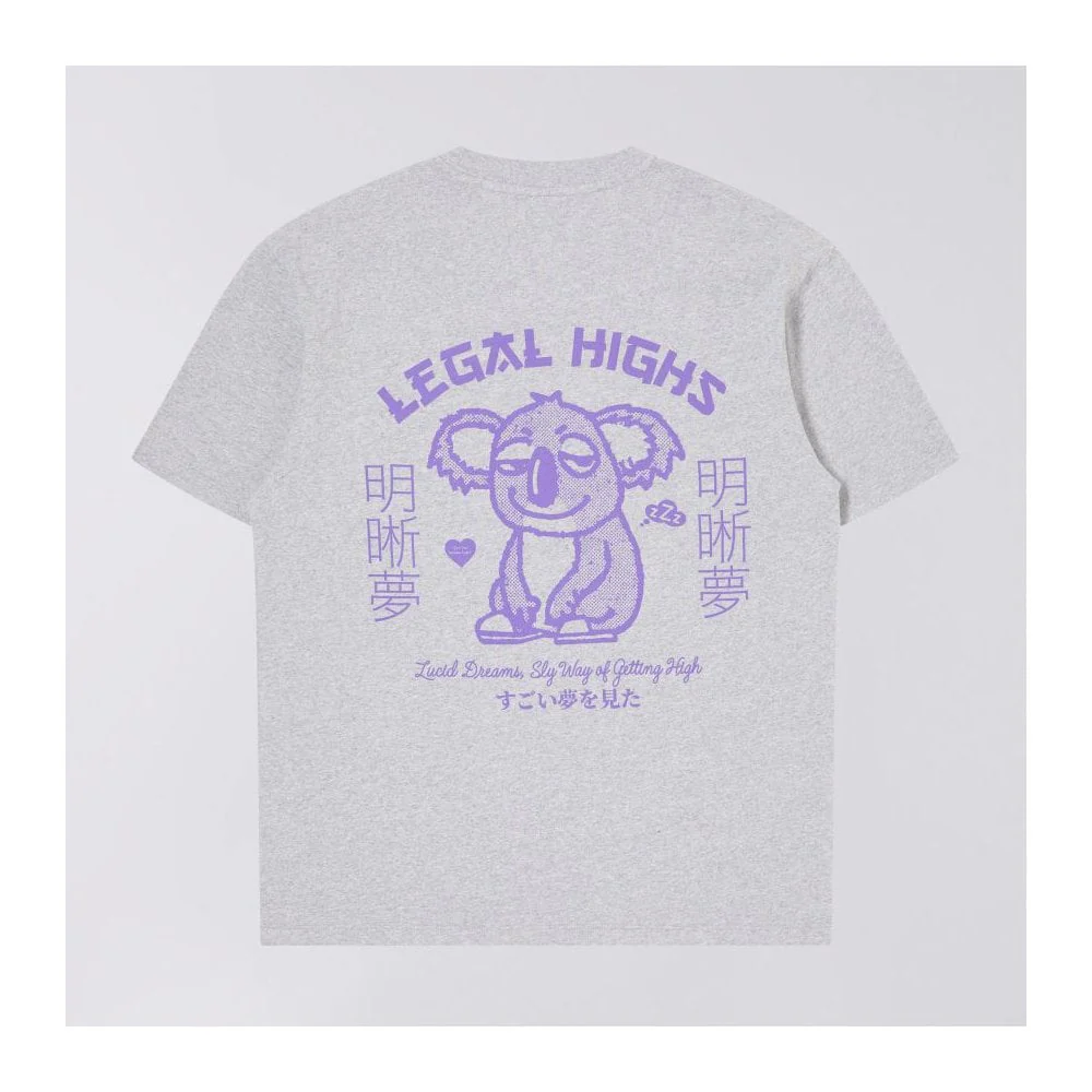 Legal Highs S/S Tee - Grey Marl (Garment Washed) - Image 2