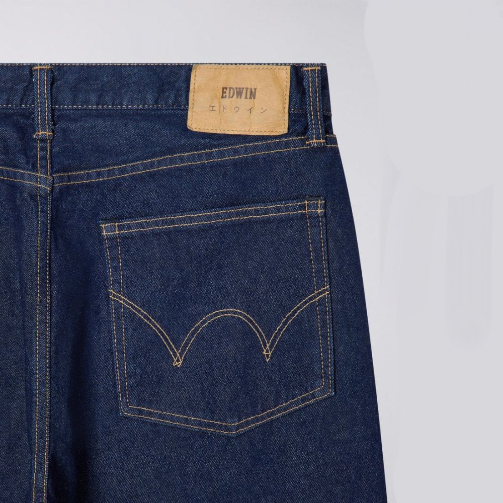 Loose Jeans, 12.5oz Kaihara Openend Denim - Blue Rinsed - Image 4